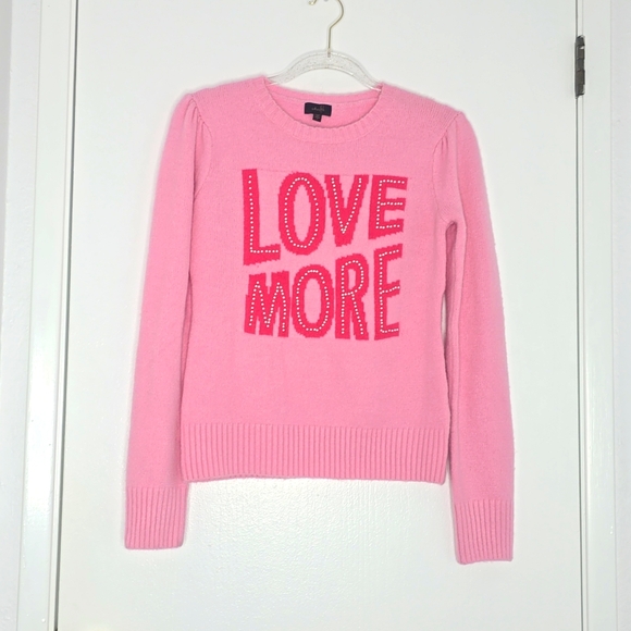 Pink sweater love more size s new - Picture 1 of 5